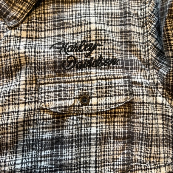 Harley Davidson long sleeved flannel 1W - Picture 3 of 4